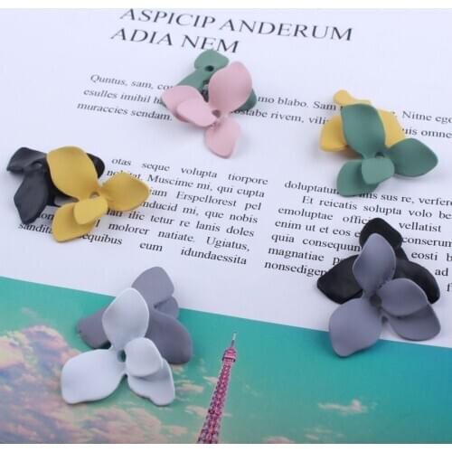 New Arrival 23*27MM 10PCs Flower Petal Charms DIy jewelry Findings Rubber Enamel Alloy Ornament Accessories Necklace Pendants