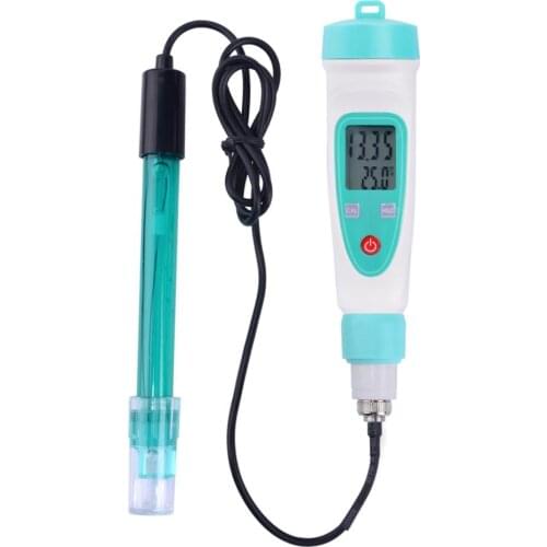 Portable PH meter 0-14 pH pen type tester PH-220W precision instrument with ph buffer power