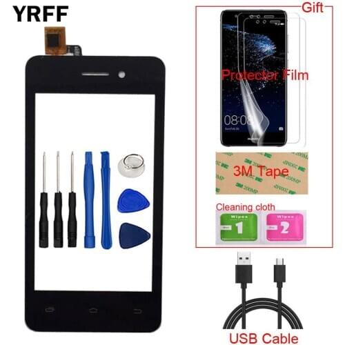 Touchscreen Front Glass Panel Sensor For Micromax Bolt Q301 Touch Screen Repair Touchpad Mobile Tools Protector Film