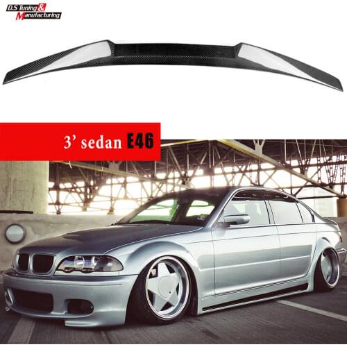 Carbon Fiber Spoiler Car Wing Rear Lid Heckspoiler for BMW 1998 - 2004 3 Series Sedan E46