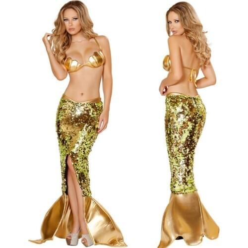 Halloween Games Uniforms Sexy Mermaid Dress Pretty Temptation Suit Beautiful Women Costume Dress Fancy Ball Clothes