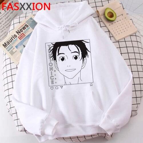 Yuri on Ice hoodies male Ulzzang harajuku male sweatshirts Oversized