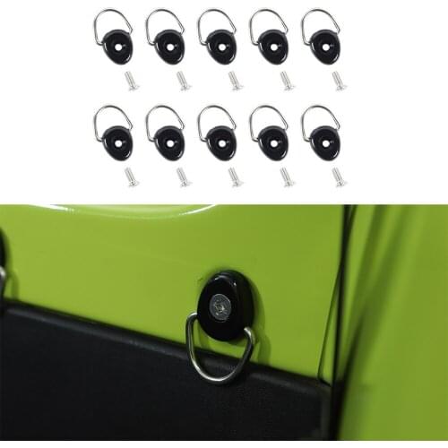 Stainless Steel Rear Trunk Tail Box Tie-Down D Pull Buckle Screw Hook for Suzuki Jimny 2019 2020 2021 Car Interior Accessories