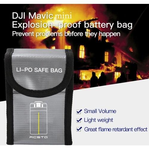 For DJI Mavic Mini LiPo Safe Bag Explosion-proof Protective Battery Storage Bag for DJI Mavic Mini Drone Accessories