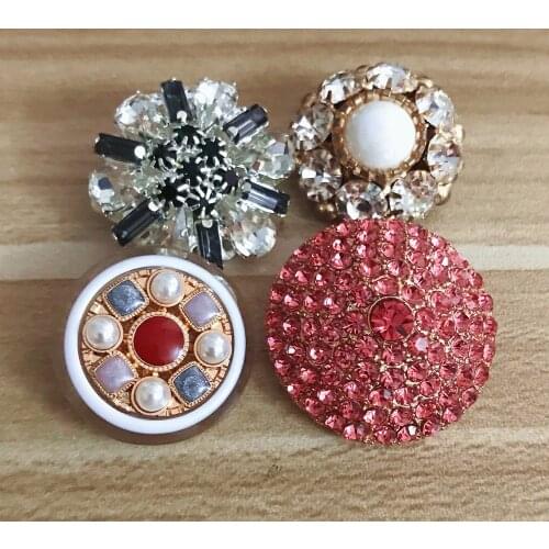 Pearl crystal,rhinestone sewing button for luxurious cashmere coat,sweater cloth , skirt, dress