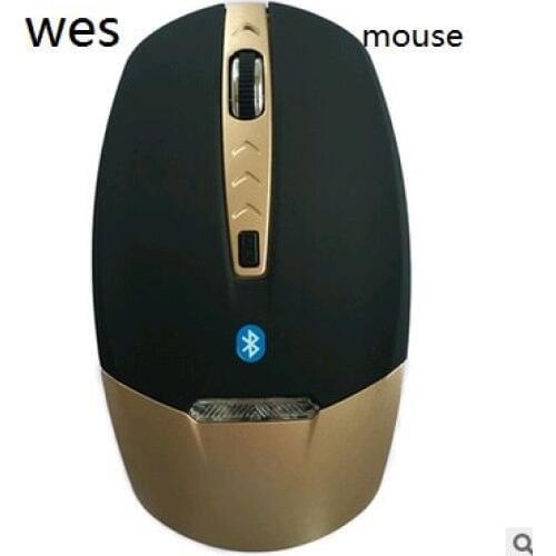Gold leaf Wireless Bluetooth 3.0 Mouse 4D 1600DPI Blue LED for PC Laptop computer