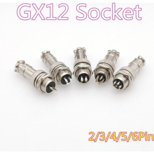 1set GX12 2/3/4/5/6/7 Pin Male + Female 12mm L88-93 Circular Aviation Socket Plug Wire Panel Connector with Plastic Cap Lid