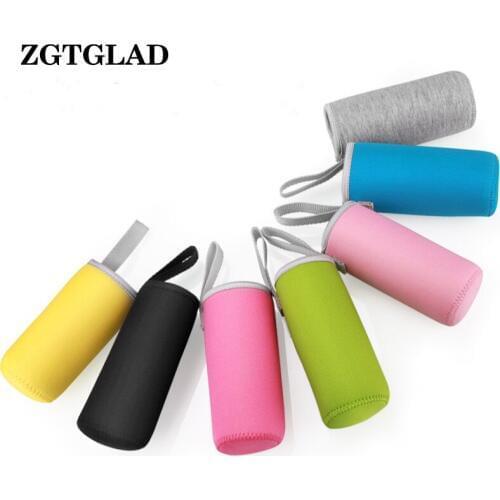 1pcs 550ml Sport Water Bottle Cover Elastic Fiber Insulated Sleeve Bag Case Pouch Water Bottle Accesory Hot Sale