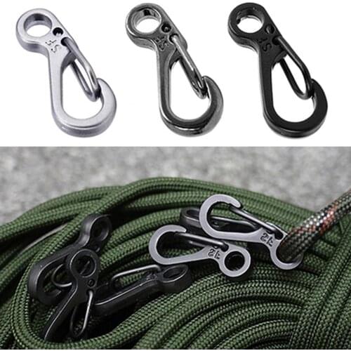 50% Hot Sale 10x Mini SF Carabiner Climbing Backpack Spring Clasps Keychain Bottle Hooks