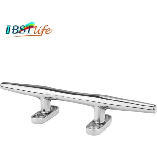 8 inch Marine Grade stainless steel 316 heavy duty hollow open base Cleat bollard Boat Dock Deck Rope Cleat marine hardware