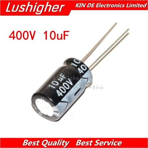 50PCS 100V10UF 6.3*11mm 10UF 100V 6x11 mm Aluminum Electrolytic Capacitor DIP