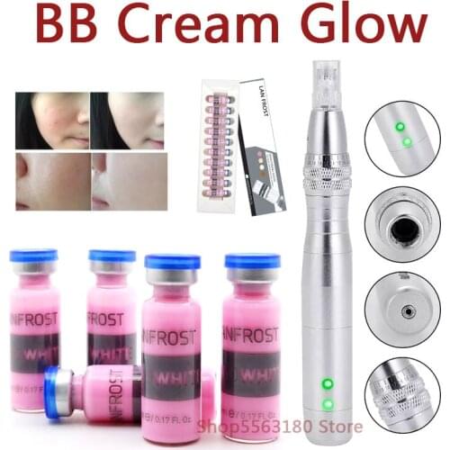 Facial Makeup BB Cream Ampoule Meso Whitening Serum Starter Brightening BB Serum With MicroNeedle Pen Healing Treatment Cream