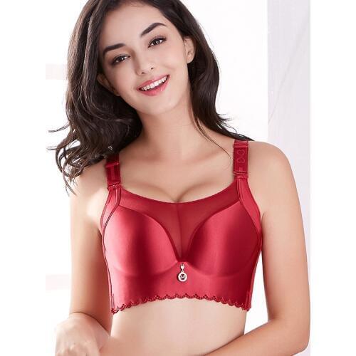 34-50 Plus size bra for women C D E cup bras large size thin wire free lingerie push up breathable healthy brassiere underwear
