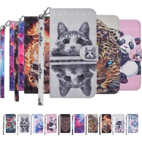 For Huawei Y6 Pro 2017 Case Honor 10 P Smart Cover PU Leather Case On huawey P20 nova lite p20 Pro P 20 Case Wallet Stand Cover