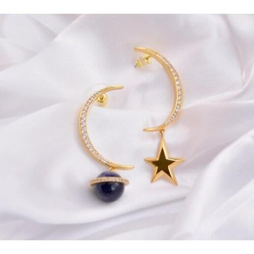 CSxjd New Fashion Asymmetrical heavenly body Star Earrings Women Jewelry