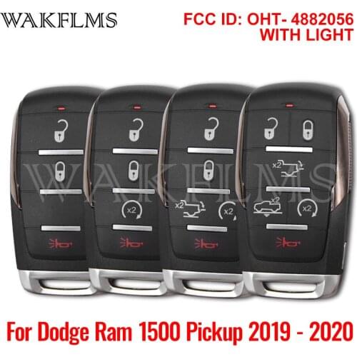For Dodge Ram 1500 Pickup 2019 2020 433MHz ASK PCF7953M OHT-4882056 P/N: 68291687AD Smart Key Car key