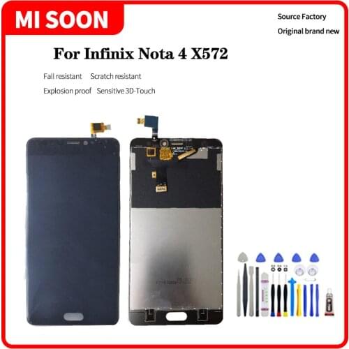 For Infinix Note 4 X572 LCD Display Touch Screen Digitizer Assembly ForInfinix Nota 4 X572 lcd Replacement Screen