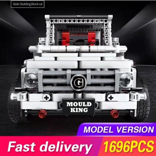 Electric Series Off-road Super Racing Car Benz White G65 Model Building Blocks Bricks Compatible Toys For Children Gifts