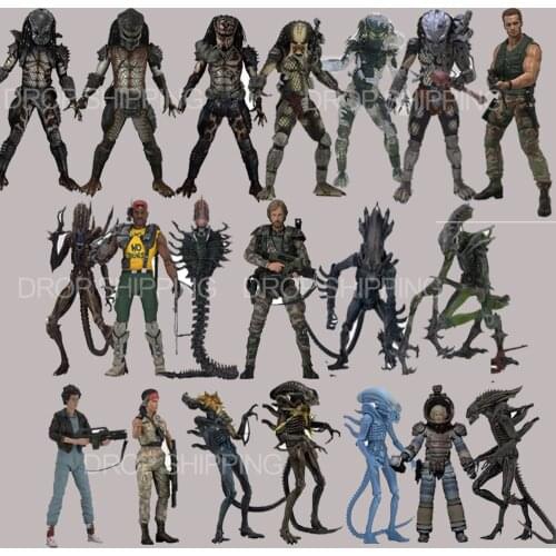 Alien Figure Jungle Patrol Duth Snake Stalker Guardian Predator Scorpion Snake Mantis Gorilla Xenomorph Aliens Action Figures
