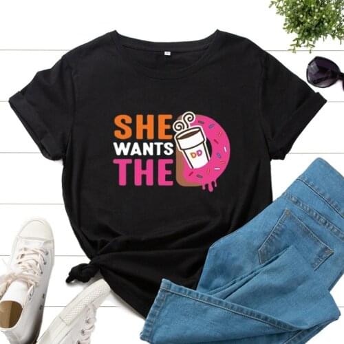 Summer Women Short Sleeve 100% Cotton T Shirt Letter Printing Female Fashion Casual Clothes Ladies Streetwear Plus Size Tee Tops