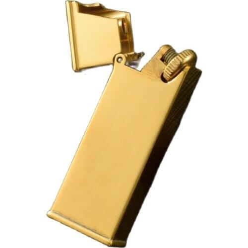 Copper Metal Handmade Inclined Grinding Wheel Kerosene oil Lighter