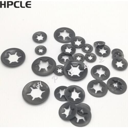 1000pcs M4 star lock starlock push on fixes clip washer 65Mn