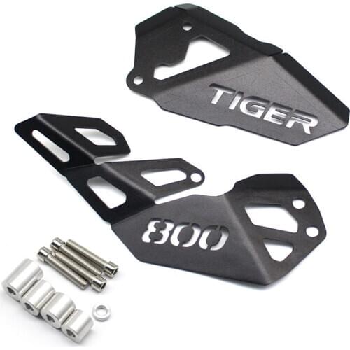 Fit Tiger 800 Foot Peg Heel Plates Guard Protector For Triumph Tiger 800 / XC / Xca / XCx Pedal Footrest Protection Cover