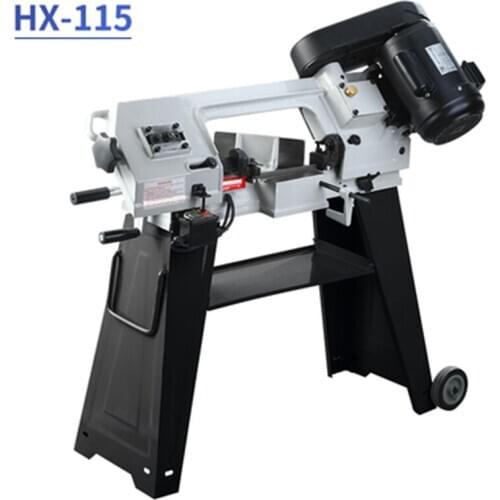 HX-115 Band saw machine steel cutting machine household angle bevel cutting heavy-duty high-power profile metal square tube