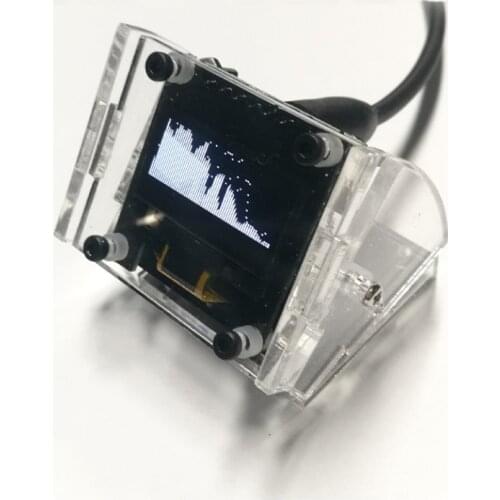 Mini 0.96 Inch OLED Stereo Music Spectrum Display Analyzer Amplifier Audio Level Indicator Rhythm Analyzer VU METER