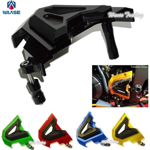 Motorcycle Aluminum Front Sprocket Chain Guard Cover Left Side Engine For Kawasaki Ninja 250 300 EX250 EX300 2013 2014 2015 2016
