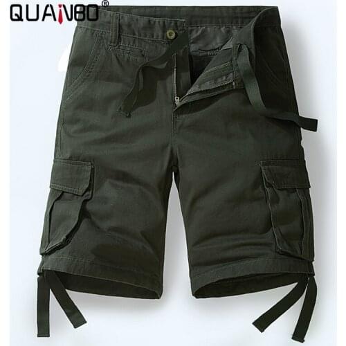 Oversizeds 5XL 6XL 7XL 8XL Mens Cargo Short - Reg and Big and Tall Sizes 2021 Summer New Military Casual Knee Length Shorts