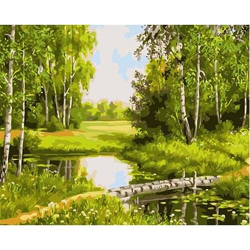 White Flowers Modern Printed Water-Soluble Canvas 11CT Cross Stitch DIY Embroidery Kit DMC Threads Painting Knitting Decor