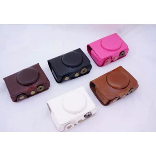 New PU Leather Camera bag case For FUJI Fujifilm XQ1 XQ2 Protective Cover Pouch With Shoulder Strap