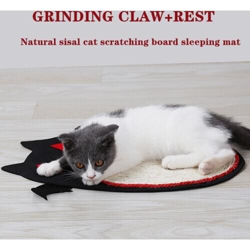 Halloween Bat Design Window Cat Bed Sisal Scraping Mats Grinding Claw for Cats Toys Personality Cat Sleeping Bed Interactive Toy