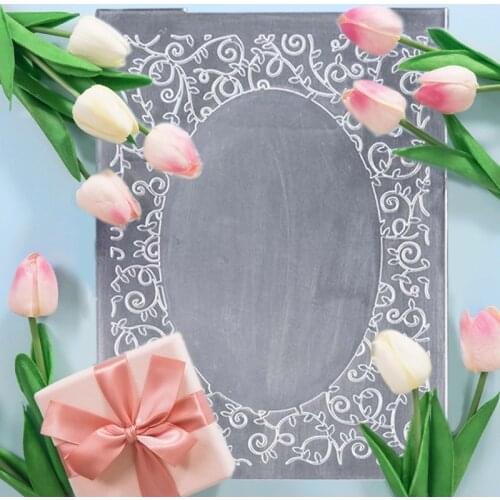 Drop Design Embossing Folder With Cut Design DIY Paper Cutting Dies Scrapbooking E56E