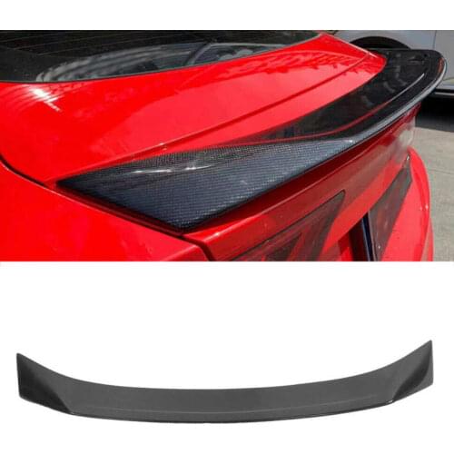 Rear Trunk Lid Spoiler Tail Lip Wing Carbon Fiber Fit for Audi A7 S7 RS7 4G8 2013-2017