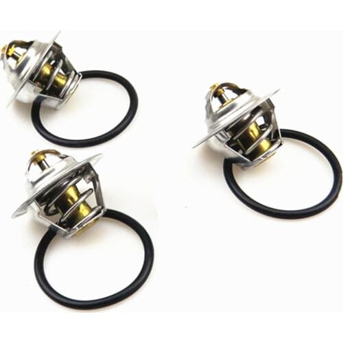 3 Set 82 Degrees Coolant Thermostat Control Sensor with O-ring Kit for Golf Bora Passat Polo A6L Octavia 050121113C 050121113H