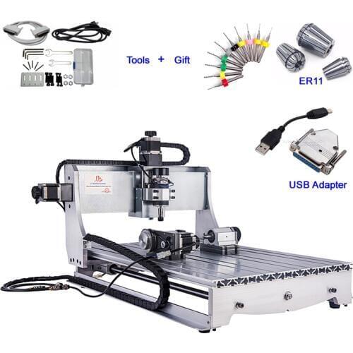 USB CNC Wood Router Engraver 6040 4 Axis PCB Milling Machine