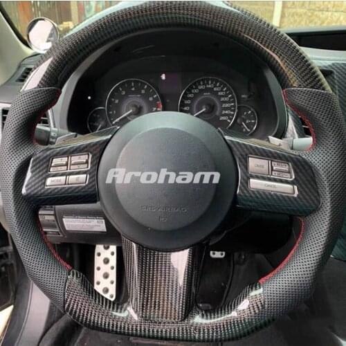 High Quality Custom Racing Carbon Fiber Steering Wheel For Subaru Legacy 3.6 sedan 2010 2011 2012 2013