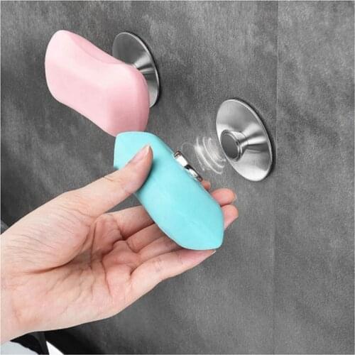 1Pc Soap Holders Practical Creative Magnetic Bathroom Soap Holder Soap Organizer for Soap Sponge Holder Wall Mounted Hanger