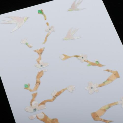 1Pcs Cherry Tree Guitar Stickers 3x4CM Musical Instruments Stickers Decors