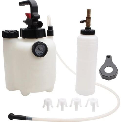 3L Capacity Manual Brake Clutch Fluid Bleeder Bleeding Tool with Universal Adapter Household tool parts