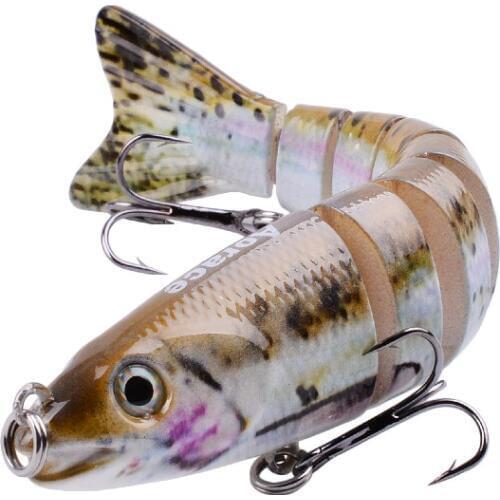 8 Segments Sinking wobbler Fishing Lure Artificial Hard Bait Crankbaits for Fishing Tackle Lures Swimbait