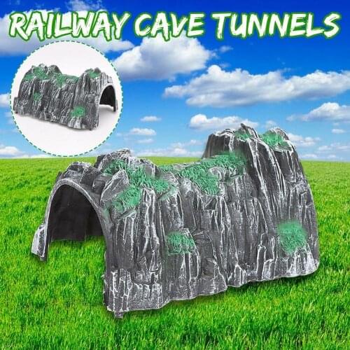 Train Tunnel Accessories DIY Sand Table Model Railway Garden Train Gift Decor Figurines Tunnel Miniatures For Home Art Craf K1P4