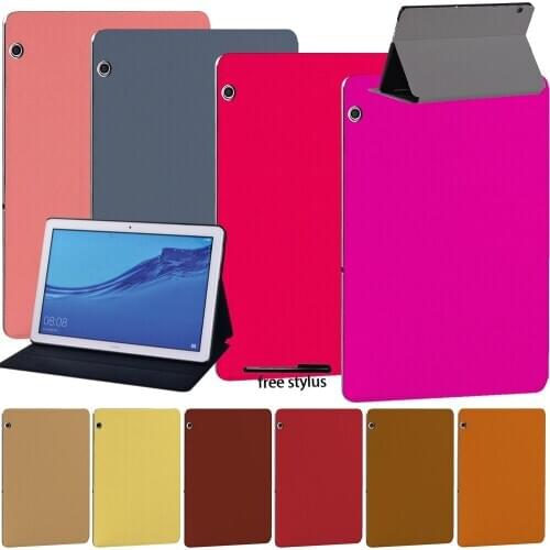 Tablets Case for Huawei MediaPad T5 10 10.1inch/MediaPad M5 Lite 10.1/M5 10.8 Inch/MediaPad T3 8/T3 10/2/3/4 Cover Case + Stylus