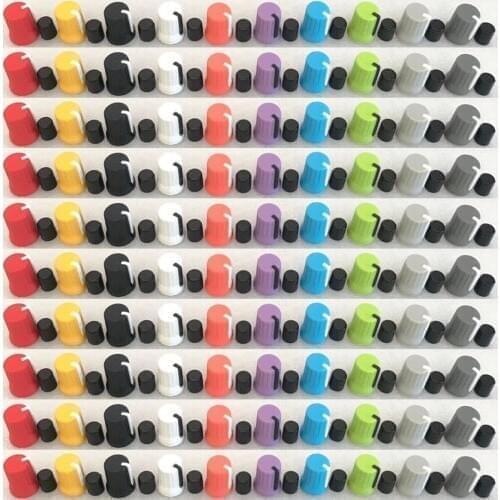 Colorful 100pcs/lot Rotary Control Knob fit For Pioneer XDJ-RX R1 RZ AERO DJM-T1 S9 DIY DJ