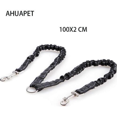 Double Dog Leashes Running Dog Recall Lead Dual Doggie Walks Elastic Training Leash Walking Lead Bungee Elastic Two Dogs Leash E