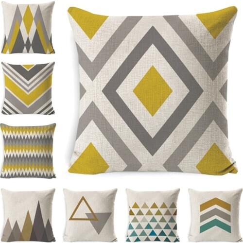 GY0012 Geometric Cushion Case (No Filling) 1PC Polyester Home Decor Bedroom Decorative Sofa Car Throw Pillows
