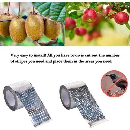 5CMx45M Anti Bird Tape Audible Repellent Fox Pigeons Repeller Ribbon Tapes For Garden Pest Control Tools