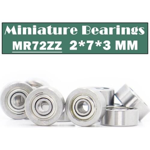 MR72ZZ Bearing ABEC-1 (10PCS) 2*7*3 mm Miniature MR72 ZZ Ball Bearings WML2007 ZZX R-720ZZ Y03